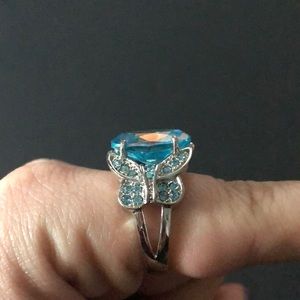 Kirks folly blue butterfly ring